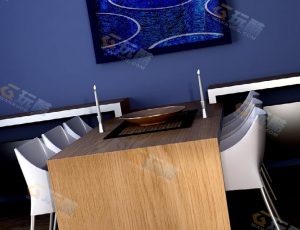 玩酷CG网—简陋饭厅Blender模型