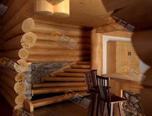 玩酷CG网—木屋Blender模型