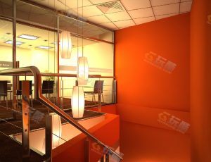 玩酷CG网—公司走廊一角Blender模型