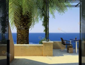 玩酷CG网—海边休息台Blender模型