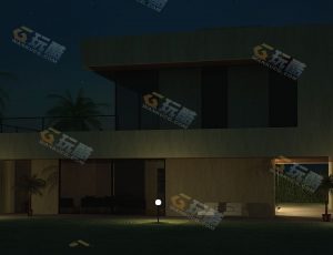 玩酷CG网—普通居民别墅Blender模型