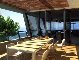 玩酷CG网—下午茶室外景Blender模型