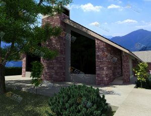 玩酷CG网—砖房Blender模型