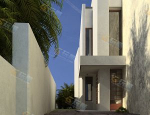 玩酷CG网—别墅入口Blender模型