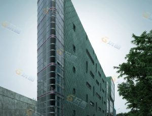 玩酷CG网—大楼街景Blender模型