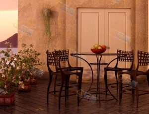 玩酷CG网—海边观光处Blender模型