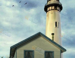 玩酷CG网—海边民房Blender模型