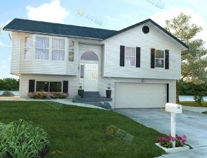 玩酷CG网—普通居民别墅Blender模型