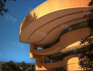 玩酷CG网—设计感十足的建筑大楼Blender模型