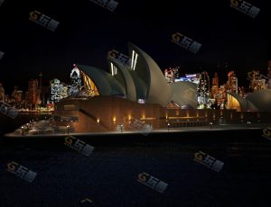 玩酷CG网—悉尼歌剧院Blender模型