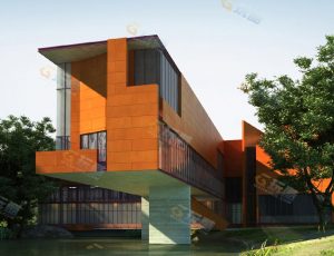 玩酷CG网—创意设计公司办公中心Blender模型