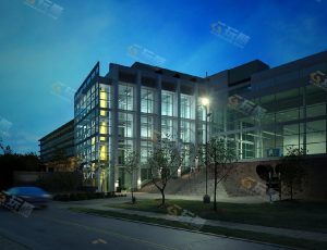 玩酷CG网—公司办公大楼Blender模型