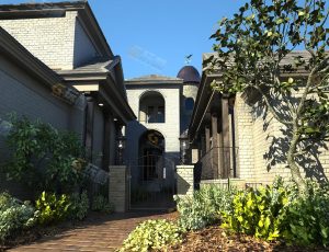 玩酷CG网—经典别墅庄园Blender模型