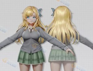 玩酷CG网—柏崎星乃Blender模型