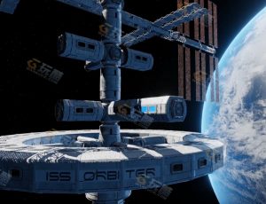 玩酷CG网—外太空空间站Blender模型