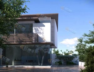 普通方形别墅Blender模型