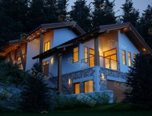 山庄别墅Blender模型