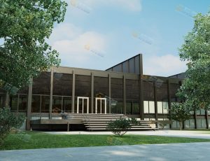 校园建筑Blender模型