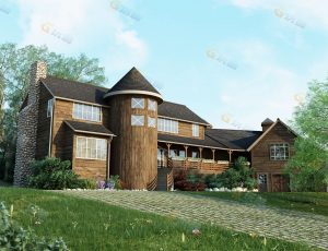 庄园别墅Blender模型