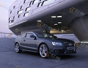 现代时尚汽车场景V1Blender模型