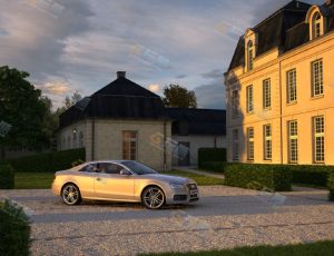 现代时尚汽车场景V4Blender模型