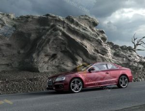 现代时尚汽车场景V3Blender模型