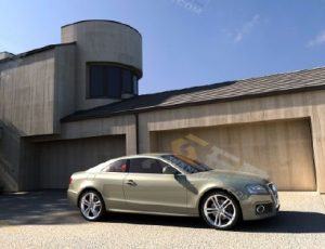 现代时尚汽车场景V5Blender模型