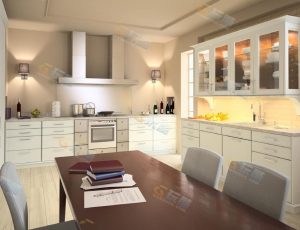 现代家庭小厨房Blender模型