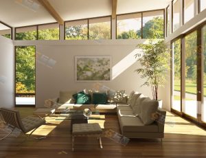 现代普通客厅Blender模型