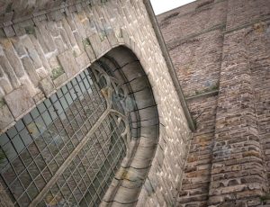 欧式户外窗景Blender模型