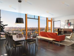 大景客厅Blender模型