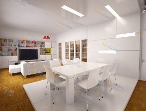 居家小套房客厅Blender模型