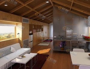 日式蜗居房Blender模型