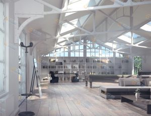 高档休闲俱乐部Blender模型