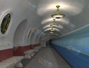 欧式地铁站Blender模型