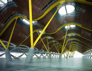 钢结构通透房Blender模型