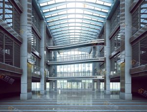 商场大厅Blender模型