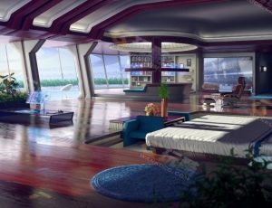 科技未来休闲室Blender模型