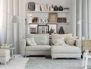 创意装扮客厅Blender模型