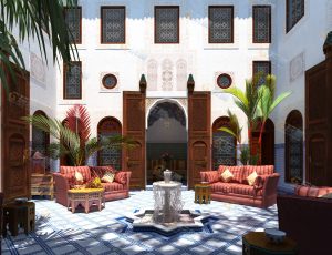 东南亚风格庭院Blender模型