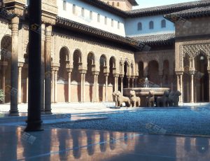 宗教庭院花园Blender模型