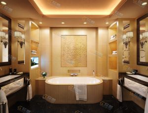 豪华装修浴室Blender模型