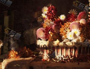 花朵静物Blender模型