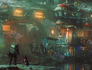 赛博朋克港口Blender工程源文件