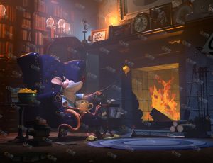 火炉旁幸福的老鼠Blender工程源文件