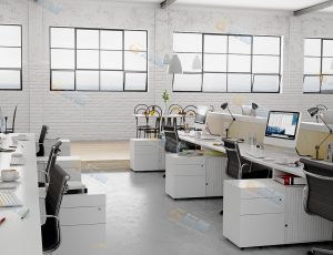 简洁白净设计工作室Blender模型