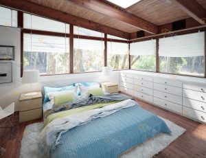 林中房屋卧室Blender模型