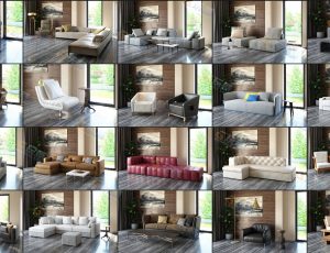 高档沙发合辑Blender模型