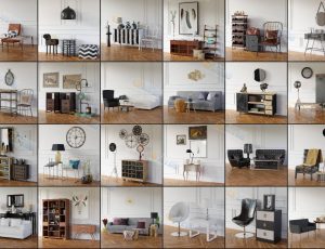 沙发桌椅Blender模型