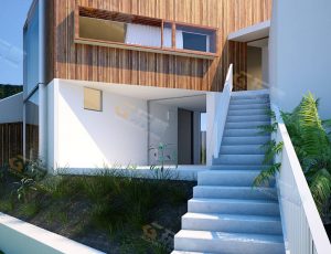 普通方形别墅Blender模型